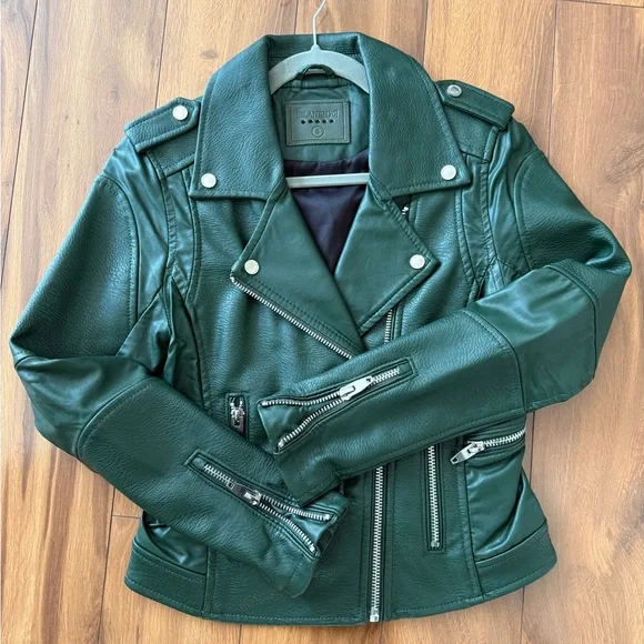 BLANKNYC Green Leather Jacket - Picture 1 of 3